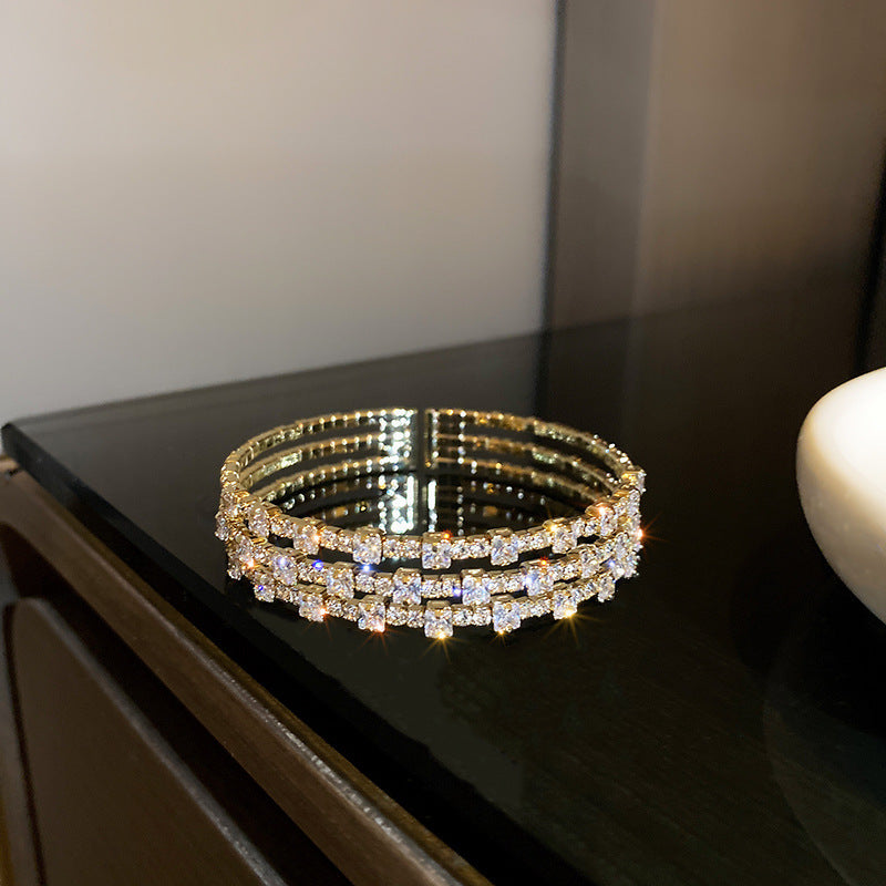 Wholesale Diamond Inlaid Metal Bracelets
